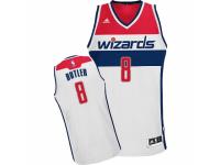 Men Adidas Washington Wizards #8 Rasual Butler Swingman White Home NBA Jersey