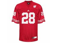 Men Adidas Wisconsin Badgers #28 Montee Ball Red Authentic NCAA Jersey