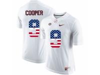 Men Alabama Crimson Tide #9 Amari Cooper White USA Flag College Limited Jersey
