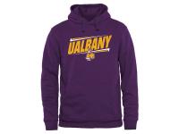 Men Albany Great Danes Double Bar Pullover Hoodie - Purple