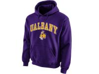 Men Albany Great Danes Midsize Arch Pullover Hoodie - Purple