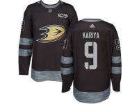 Men Anaheim Ducks #9 Paul Kariya Black 1917-2017 100th Anniversary Stitched NHL Jersey