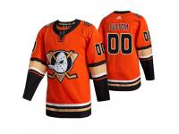 Men Anaheim Ducks Custom 2019-20 Third Alternate Orange Jersey