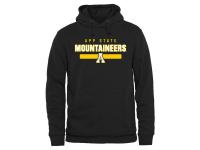 Men Appalachian State Mountaineers Team Strong Pullover Hoodie - Black