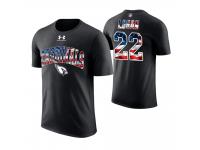 Men Arizona Cardinals T.J. Logan #22 Stars and Stripes 2018 Independence Day American Flag T-Shirt