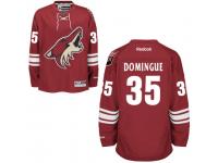 Men Arizona Coyotes #35 Louis Domingue Burgundy Red Home NHL Jersey