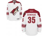 Men Arizona Coyotes #35 Louis Domingue White Away NHL Jersey