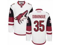 Men Arizona Coyotes #35 Louis Domingue White Road Stitched NHL Jersey