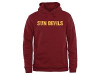 Men Arizona State Sun Devils Classic Wordmark Pullover Hoodie - Maroon