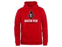 Men Austin Peay State Governors Team Strong Pullover Hoodie - Red