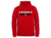 Men Ball State Cardinals Team Strong Pullover Hoodie - Red