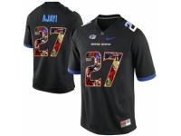 Men Boise State Broncos #27 Jay Ajayi Black With Portrait Print College Football Jersey