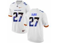 Men Boise State Broncos #27 Jay Ajayi White With Portrait Print College Football Jersey