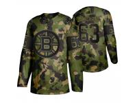 Men Boston Bruins Brad Marchand #63 Memorial Day Camouflage Green Jersey