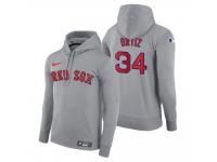 Men Boston Red Sox David Ortiz Nike Gray Road Hoodie