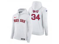 Men Boston Red Sox David Ortiz Nike White Home Hoodie