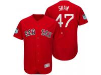 Men Boston Red Sox Travis Shaw #47 Red 2017 Spring Training Grapefruit League Patch Authentic Collection Flex Base Jersey