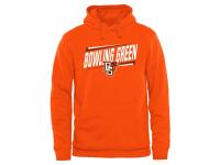 Men Bowling Green St. Falcons Double Bar Pullover Hoodie - Orange