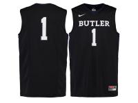 Men Butler Bulldogs #1 Nike Replica Master Jersey - Black