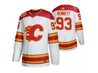 Men Calgary Flames Sam Bennett 2019 Heritage Classic White Jersey