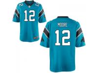 Men Carolina Panthers #12 D. J. Moore Nike Blue Alternate Game Jersey