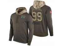 Men Carolina Panthers #99 Kawann Short Olive 2017 Salute to Service Hoodie