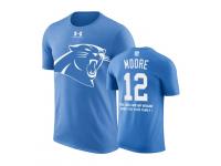 Men Carolina Panthers D. J. Moore #12 Powder Blue Father Day Gift With Message T-Shirt