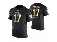 Men Carolina Panthers Devin Funchess #17 Metall Dark Golden Special Limited Edition With Message T-Shirt