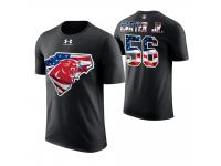 Men Carolina Panthers Jermaine Carter Jr. #56 Stars and Stripes 2018 Independence Day American Flag T-Shirt