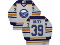 Men CCM Buffalo Sabres #39 Dominik Hasek Premier White Throwback NHL Jersey