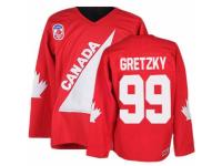 Men CCM Team Canada #99 Wayne Gretzky Premier Red 1991 Throwback Olympic Hockey Jersey