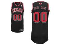 Men Chicago Bulls adidas Custom Authentic Alternate Jersey - Black