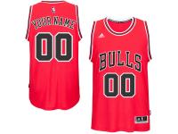 Men Chicago Bulls adidas Custom Swingman Road Jersey - Red