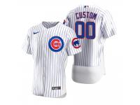Men Chicago Cubs Custom Nike White 2020 Jersey