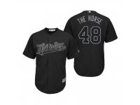 Men Chicago White Sox Alex Colome The Horse Black 2019 Players' Weekend Jersey