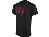 Men Cincinnati Bearcats Frame Football T-Shirt C Black
