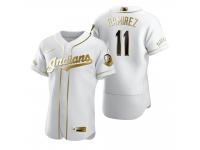 Men Cleveland Indians Jose Ramirez Nike White Golden Edition Jersey