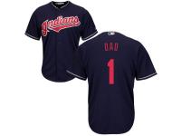 Men Cleveland Indians Majestic Navy Father's Day Gift Cool Base Jersey