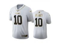 Men Cole Beasley Bills White 100th Season Golden Edition Jersey