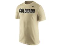Men Colorado Buffaloes Nike Wordmark T-Shirt - Gold