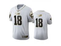 Men Cooper Kupp Rams White 100th Season Golden Edition Jersey