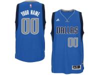 Men Dallas Mavericks adidas Custom Swingman Road Jersey - Blue