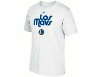 Men Dallas Mavericks adidas Noches Ene-Be-A T-Shirt - White