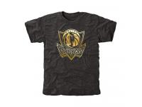 Men Dallas Mavericks Gold Collection Tri-Blend T-Shirt Black
