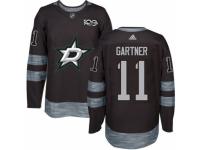 Men Dallas Stars #11 Mike Gartner Black 1917-2017 100th Anniversary Stitched NHL Jersey