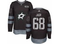 Men Dallas Stars #68 Jaromir Jagr Black 1917-2017 100th Anniversary Stitched NHL Jersey