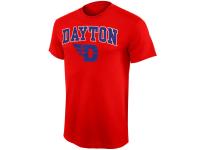 Men Dayton Flyers Mid Size Arch Over Logo T-Shirt C Red