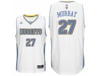 Men Denver Nuggets #27 Jamal Murray White Home Swingman Jersey