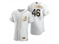 Men Detroit Tigers Jeimer Candelario Nike White Golden Edition Jersey