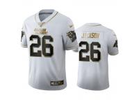Men Donte Jackson Panthers White 100th Season Golden Edition Jersey